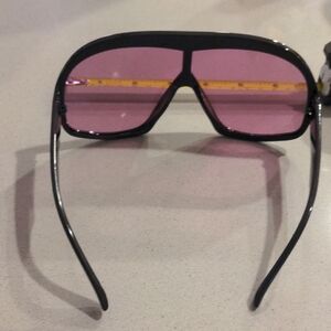 Source Unknown Black Sunglasses with Purple Lenses